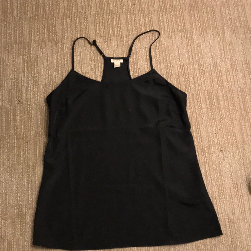 Black JCrew Racerback Cami, Size 6